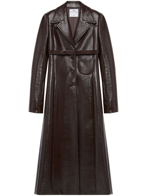 Heritage belted tailored coat - Brown