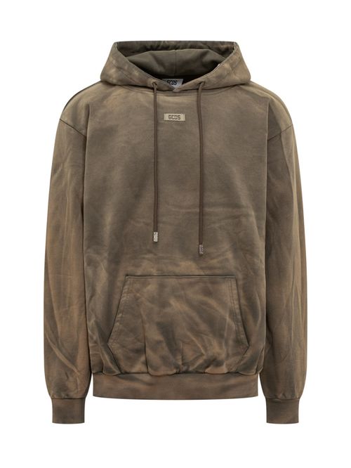 Brown Logo Hood Sweatshirt