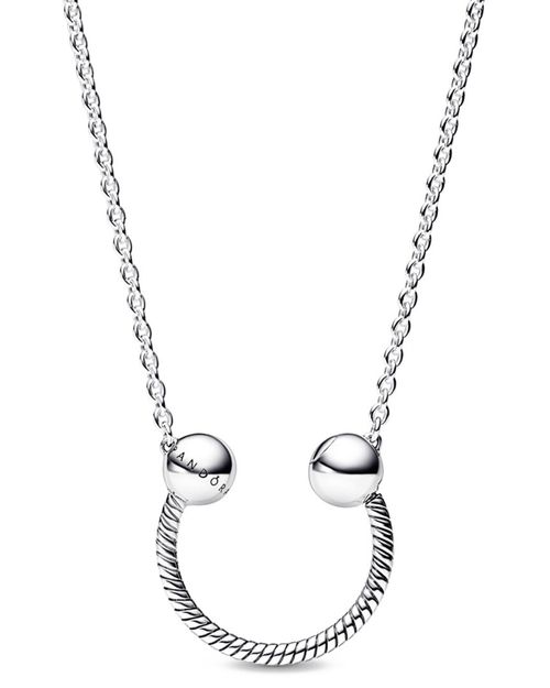 Moments Silver Horseshoe Pendant Necklace