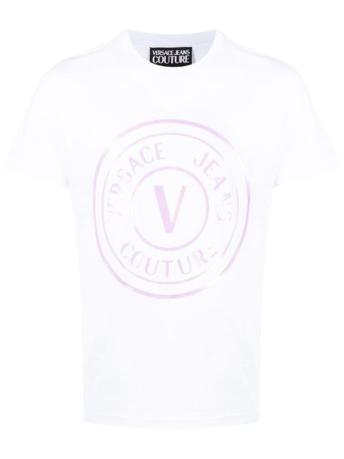 Logo-print crew-neck T-shirt - White