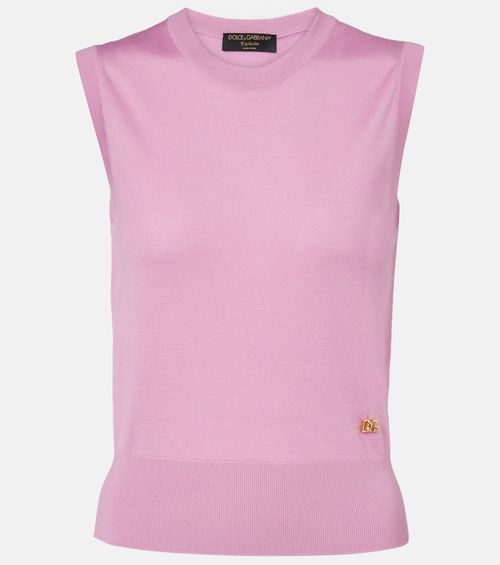 Cashmere and silk top