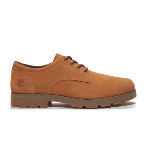 Timberland for man. TB0A6CAXEIZ1 Brown Britton Square lace-up leather shoes (43), Flat, Laces, Casual, Classic