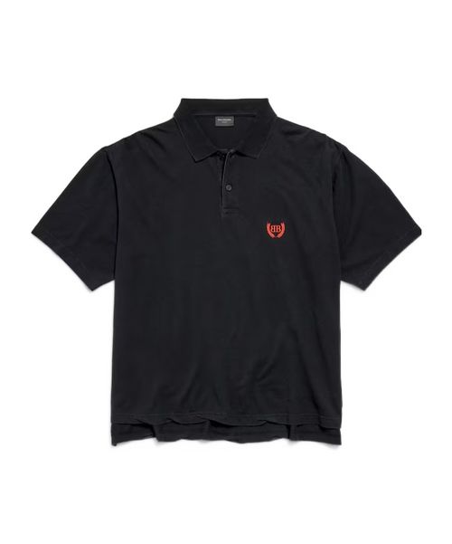 Men's Laurel Classic Short Sleeve Regular Polo in Faded Black