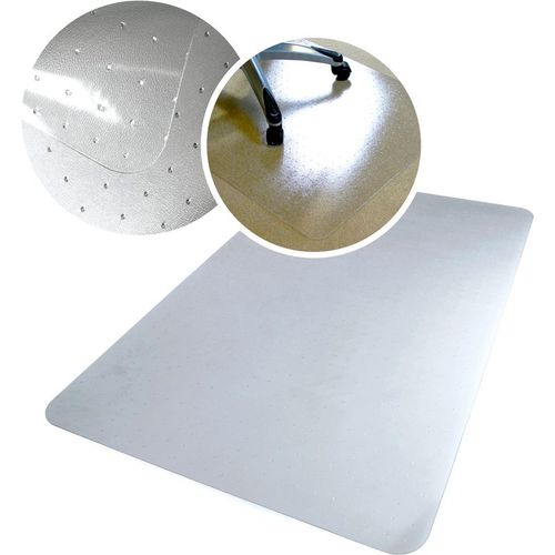 Premium Polycarbonate Chair Mat for Deep Pile Carpets - 89 x 119cm. Rectangular