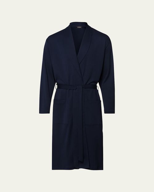 Men's Night Day Interlock Cotton Robe