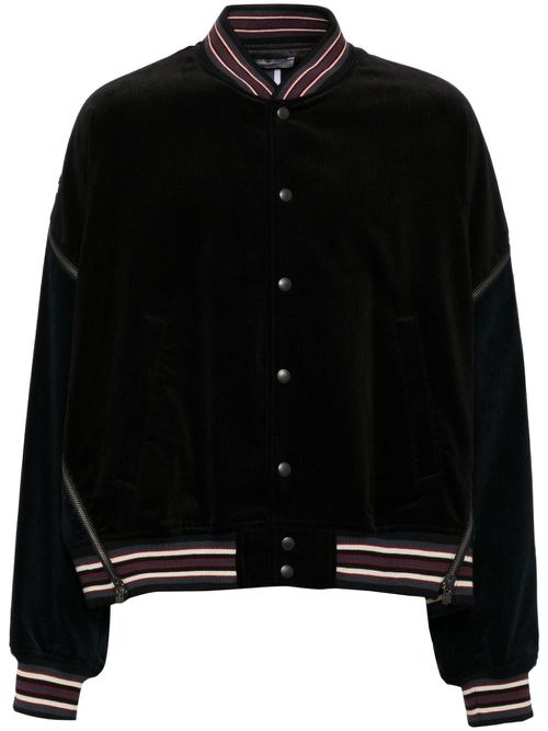 Corduroy zipper jacket - Blue