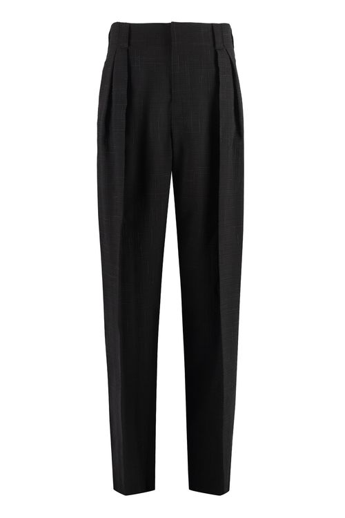 Viscose and Silk Loose Fit Trousers