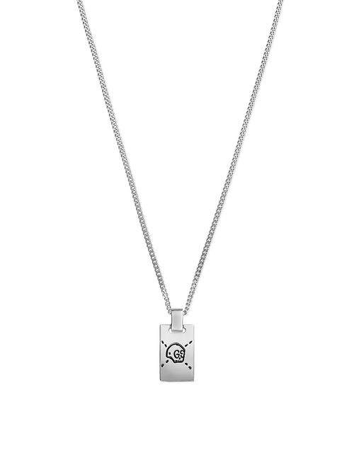 Men's Ghost Sterling Silver Necklace - Silver