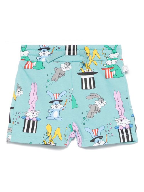 Illustration-print shorts - Blue