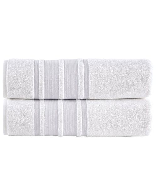 Contrast Border 2Pc Bath Sheets
