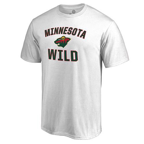 Men's White Minnesota Wild Victory Arch T-Shirt - 3XL