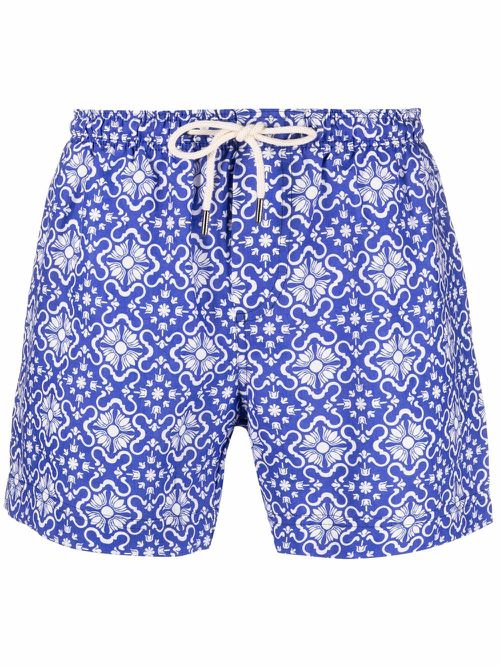 Santa margherita printed swimming shorts - Blue