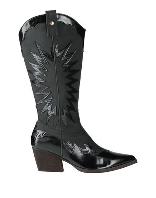 Woman Boot Black Size 10 Leather
