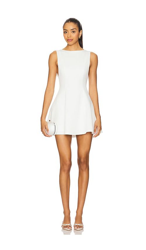 ALL THE WAYS Sonya Flare Mini Dress in White. - XS also in