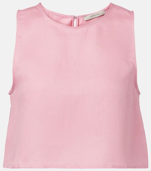 Kobe linen crop top
