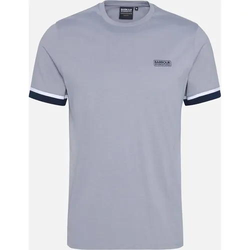 Men's Barbour International Men's Evan Pale Slate Grey T-shirt