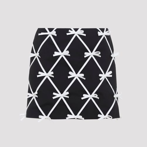 Chic Women's Mini Skirt in 100% Virgin Wool