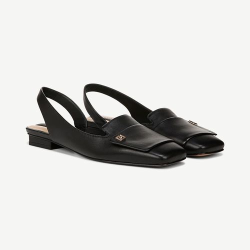 Teagan Slingback Shoes Black Leather