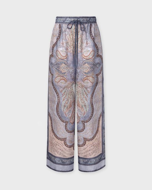 Zimmermann Trousers Wanderlust Relaxed Pant Blue 2