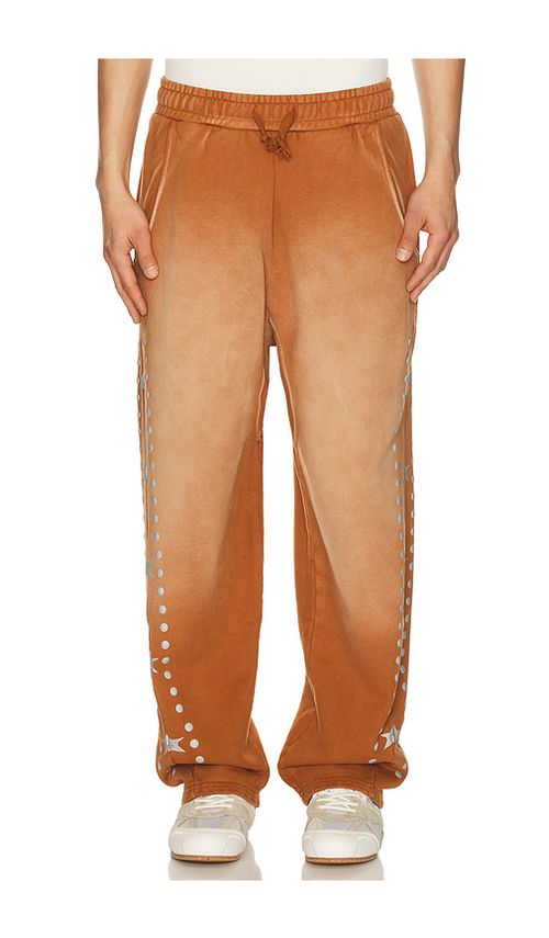 Barriers Worldwide x Jimi Hendrix Buster Sweatpants in Burnt Orange. XL/1X. Also in