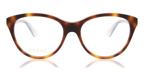 Gucci GG0486O 003 Women's Eyeglasses Tortoiseshell Size 54 - Blue Light Block Available