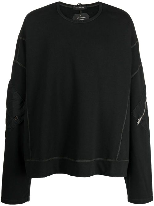 Oversized cotton sweatshirt - Black