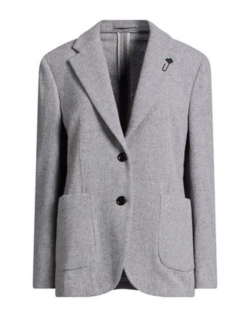 Woman Blazer Grey Size 8 Virgin Wool, Silk, Polyamide, Cashmere