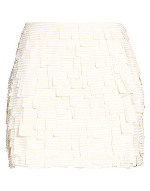 Woman Mini skirt Beige Size 6 Polyester