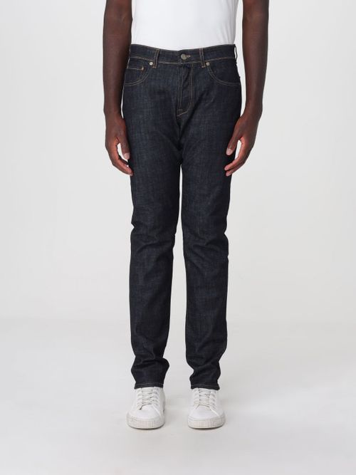 Mid-Rise Slim Fit Cotton Denim Jeans with Five Pockets