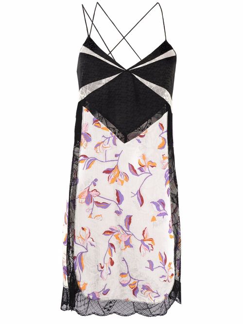 Cole panelled dress - Neutrals