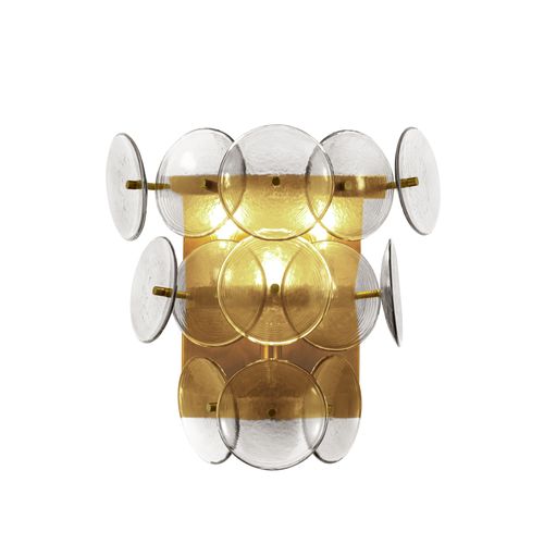 Weathered Brass Three LIght Wall Sconce from the Loren Collection