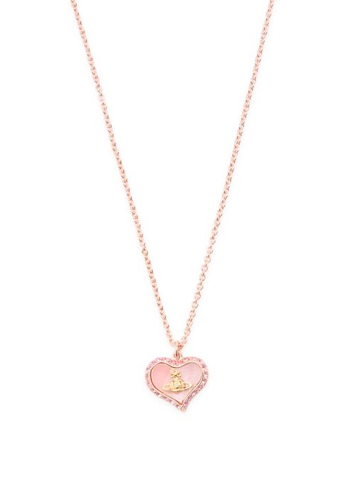 Vivienne Westwood Petra Heart Crystal-embellished Necklace