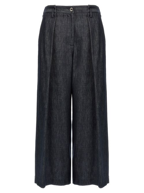 A-line Pleated Pants