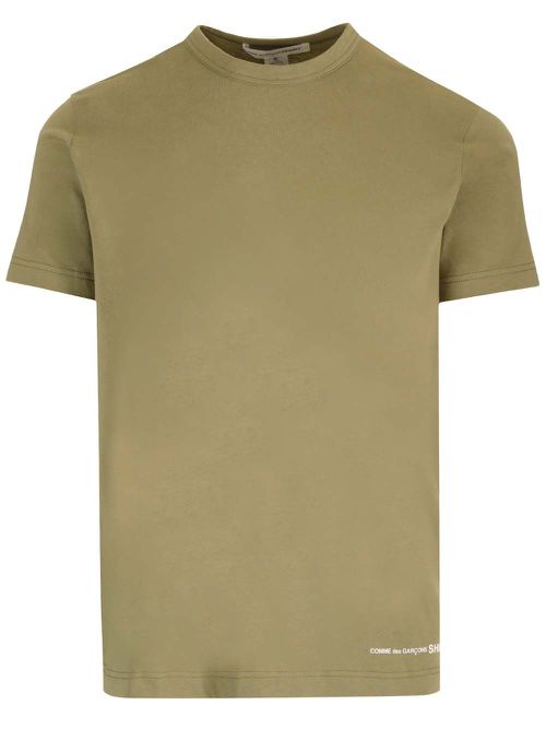Comme Des GarçOns Shirt - Khaki Green Slim T-Shirt Green