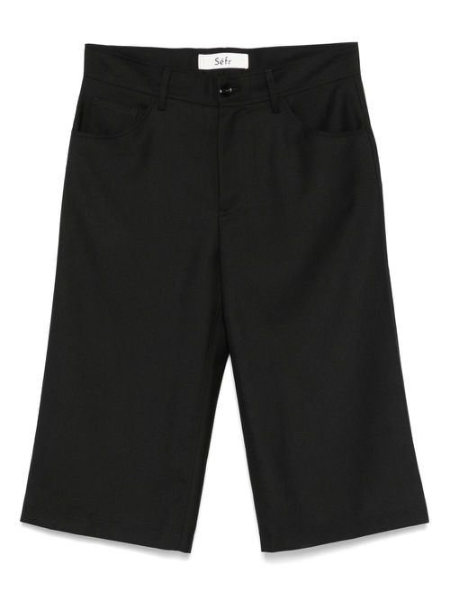 Cropped trousers - Black