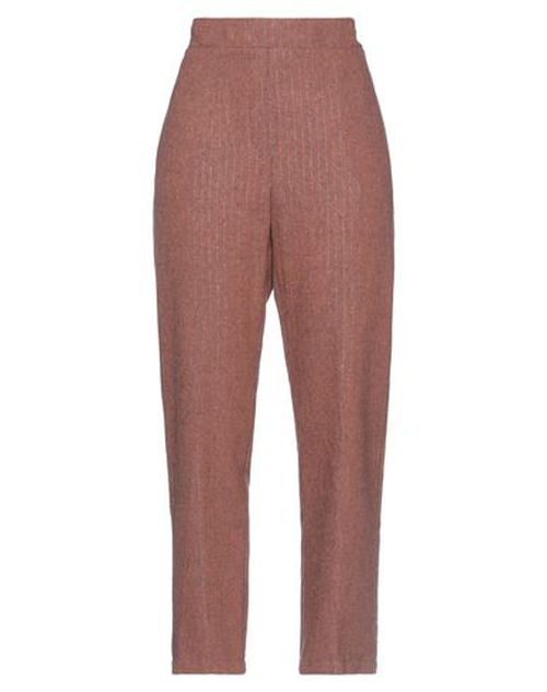 Soallure Woman Pants Brown Size 4 Cotton, Polyester