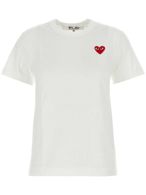 White Logo cotton t-shirt