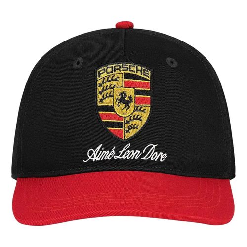 X Porsche Colorblock Logo Hat 'Jet Black Multi'