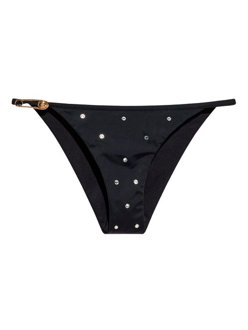 Crystal-embellished bikini bottom - Black