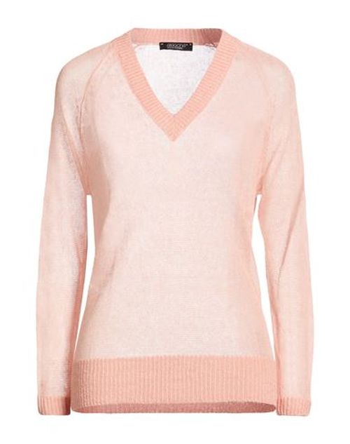 Woman Sweater Pink Size 6 Linen