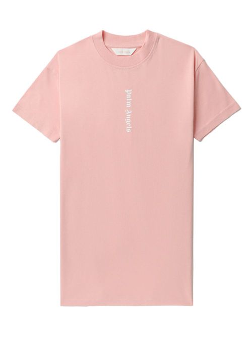 Logo-print cotton T-shirt - Pink