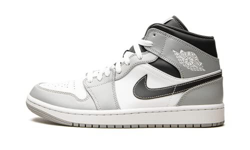 Jordan Mens Air 1 Mid Gym Red Black Toe - White/Gym Red-Black