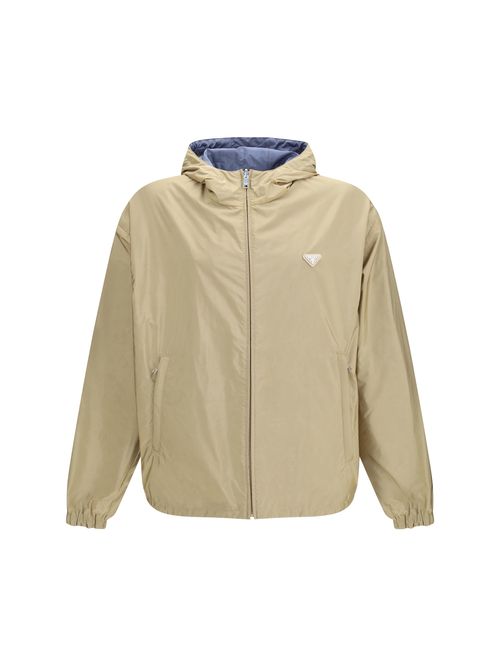 Reversible Re-Nylon Down Jacket — Beige