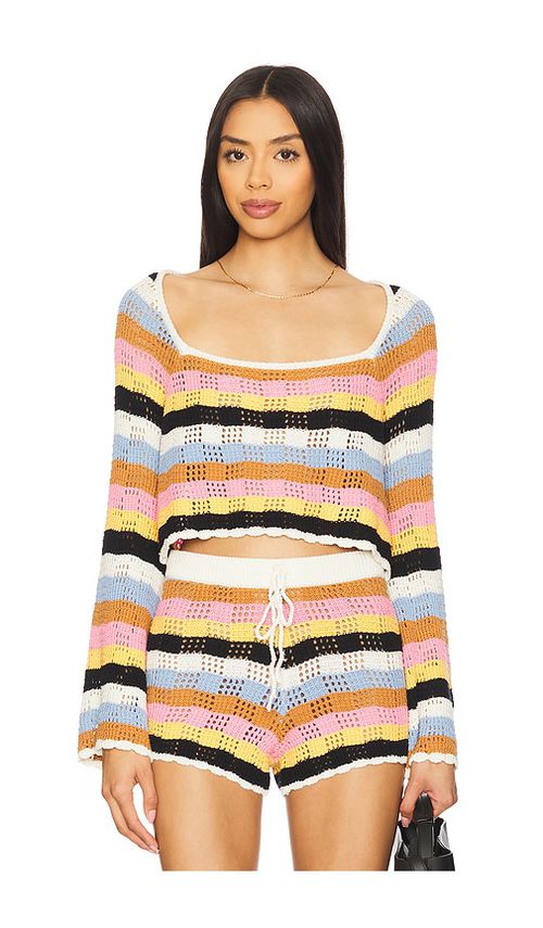 LSPACE Lost Tides Top in Ivory,Pink.  XS. Also in L, M