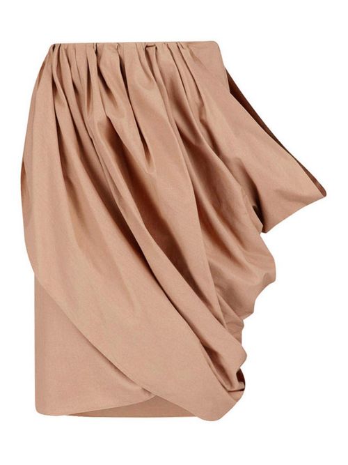 Wrap midi skirt