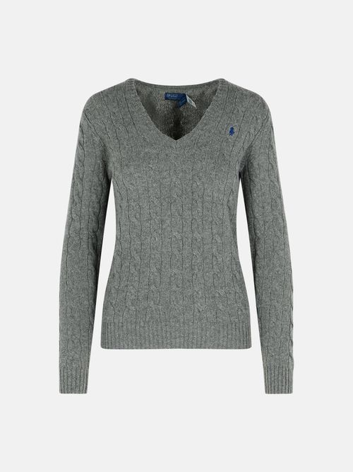 Grey Cashmere Blend Sweater