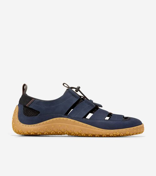 Men's ZERØGRAND Tidetrek Fisherman Sandals - Blue