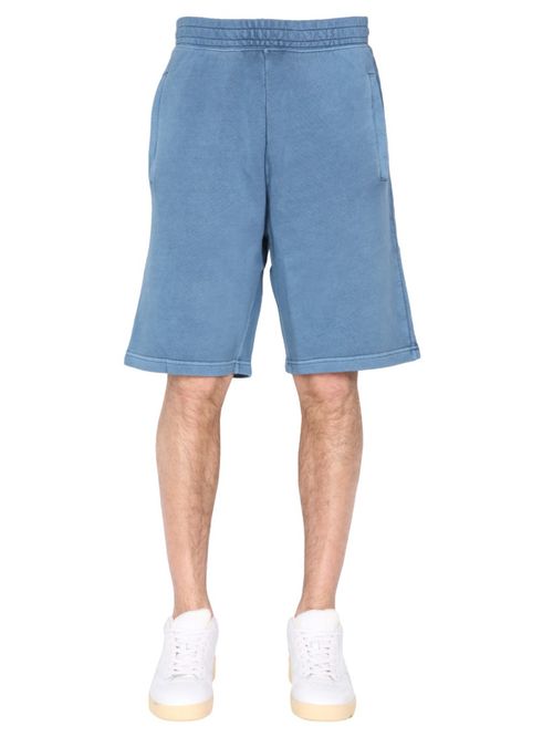 Blue Solid Shorts