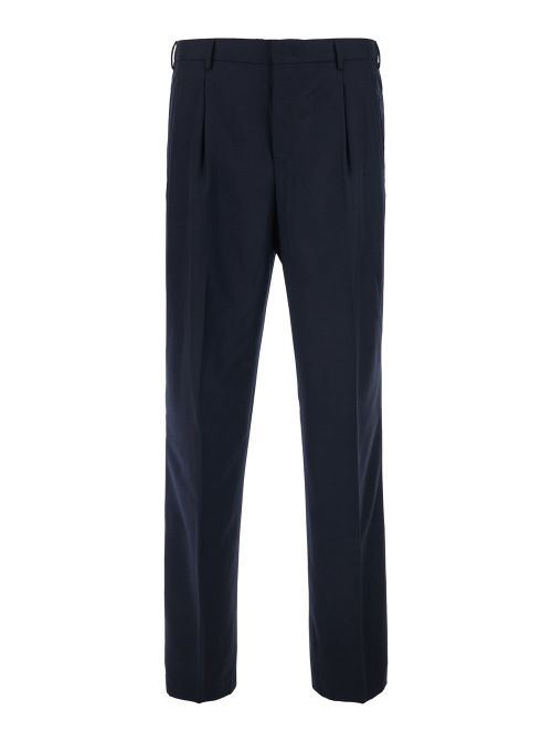 Tech Fabric Trousers — Blue