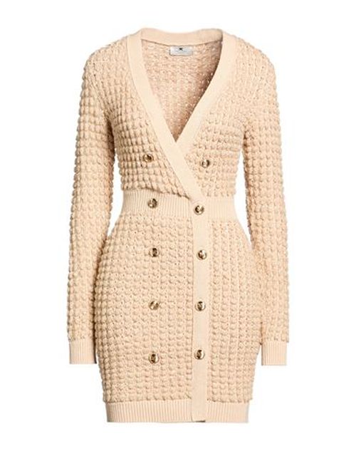 Woman Mini dress Beige Size 4 Polyester, Viscose, Acrylic, Polyamide, Alpaca wool
